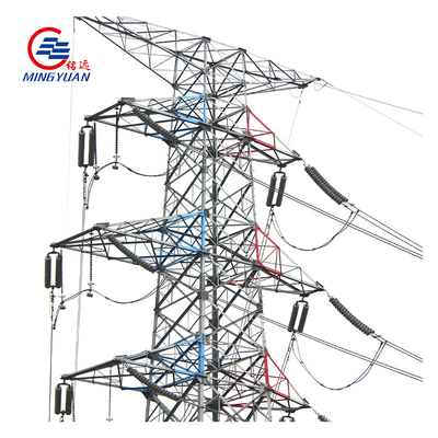 220KV 330kV Menara Transmisi Listrik Sudut Tegangan Tinggi