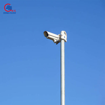 Circular Q235b CCTV Camera Mounting Pole Pengawasan 3m