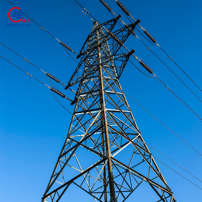 Menara Transmisi Listrik Overhead 33kv Q345b Kisi Galvanis