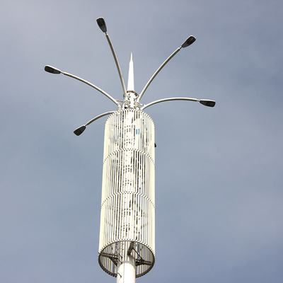 30m Q355b Menara Komunikasi Seluler Penguat Sinyal Antena Galvanis
