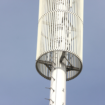 30m Q355b Menara Komunikasi Seluler Penguat Sinyal Antena Galvanis