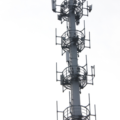 Menara Antena Telekomunikasi Monopole Telekomunikasi Tiang Kerucut Poligonal