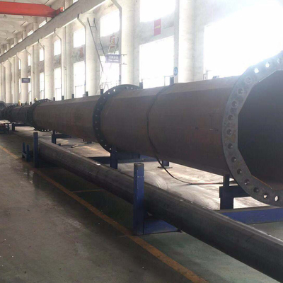 110kv Galvanis Tiang Listrik Tegangan Tinggi Hexadecagon 9m Utilitas