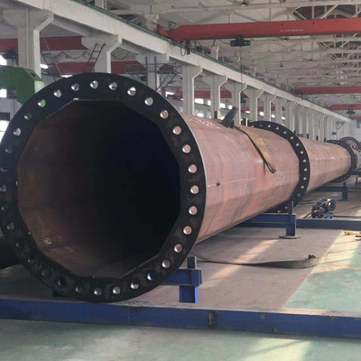110kv Galvanis Tiang Listrik Tegangan Tinggi Hexadecagon 9m Utilitas