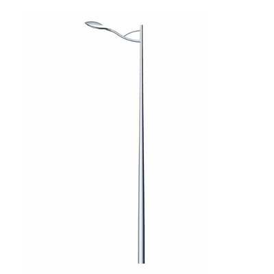 Oktagonal Galvanized Outdoor Street Light Post Q235b Metal