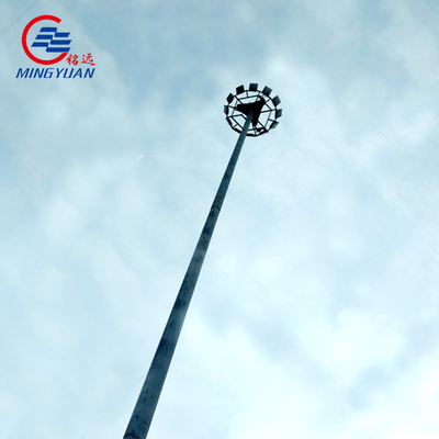 Stadion 15m High Mast Street Light 25m Tiang Galvanis Tubular