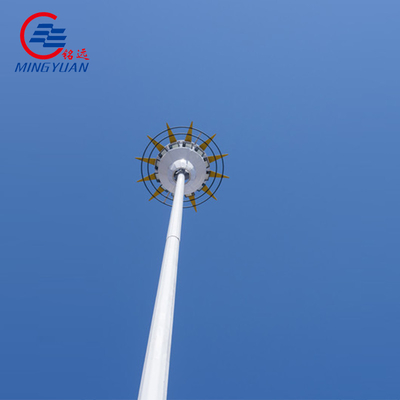 Stadion 15m High Mast Street Light 25m Tiang Galvanis Tubular