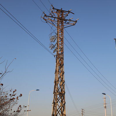 Menara Saluran Transmisi 220kv Sudut Galvanis, Menara Listrik Tegangan Tinggi 10m