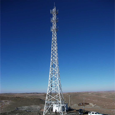 Galvanized Q355b Self Supporting Lattice Tower Tiang Untuk Telekomunikasi