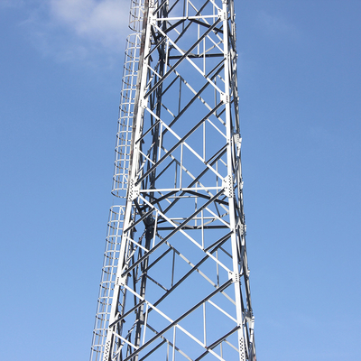 Galvanized Q355b Self Supporting Lattice Tower Tiang Untuk Telekomunikasi