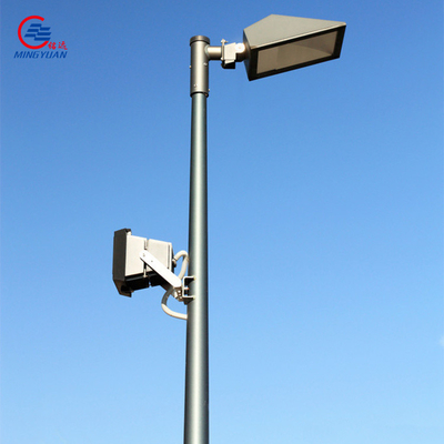 Circular Q235b CCTV Camera Mounting Pole Pengawasan 3m