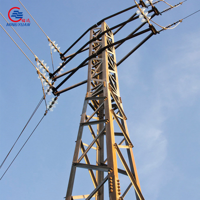 hot dip galvanized Q355B Transmission Line menara transmisi daya