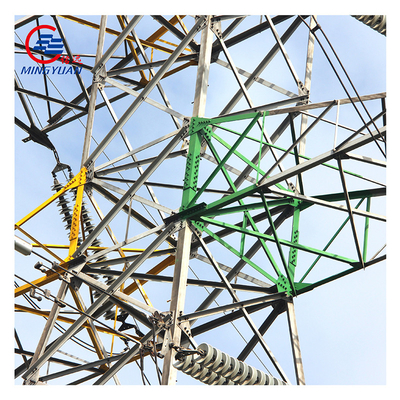 Menara Transmisi Tenaga Listrik Tegangan Tinggi Galvanis Q345 ASTM A123