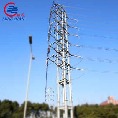 Daya Transmisi Listrik Overhead Tegangan Tinggi 550kV Sudut Kisi Tegangan Tinggi Q460