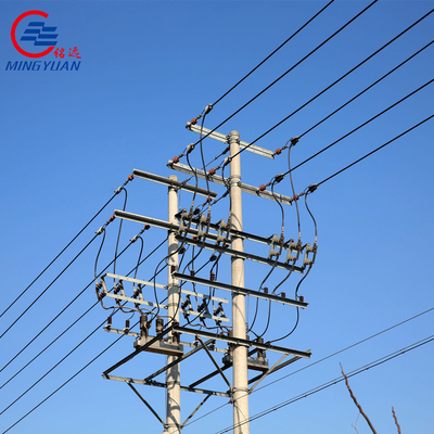 Daya Transmisi Listrik Overhead Tegangan Tinggi 550kV Sudut Kisi Tegangan Tinggi Q460