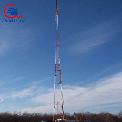 Menara Sel Pendukung Mandiri Segitiga Galvanis 30m 45m 60m Q355B Antena Transmisi GSM