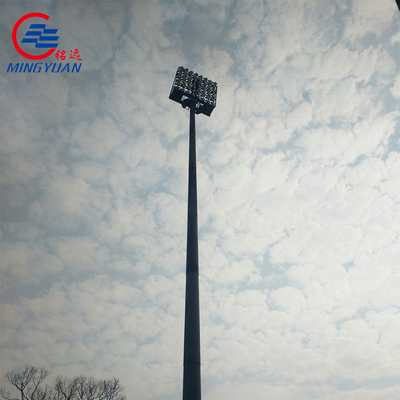 30m 40m High Mast Light Pole Outdoor Solar LED Steel Untuk Stadium Dan Square Q235b