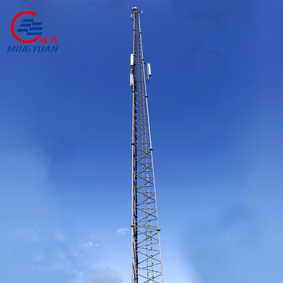 Double Circuit HDG Mast Utility Jalur Transmisi Tiang Baja Oktagonal Poligonal Meruncing