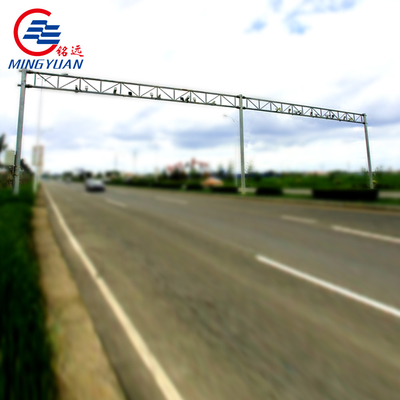 Camera Mounted CCTV Steel Pole Galvanized Security Monitoring Metal Octagonal Utility