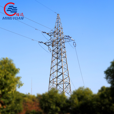 Tiang Baja Listrik Monopole Menara Kisi Galvanis Mandiri