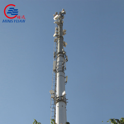 Hot Dip Galvanized Steel Utility Pole yang sesuai dengan ASTM A123 / Torlance Of Dimensi -2%