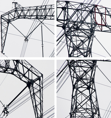35 Kv Menara Transmisi Listrik Tegangan Tinggi Baja Galvanis